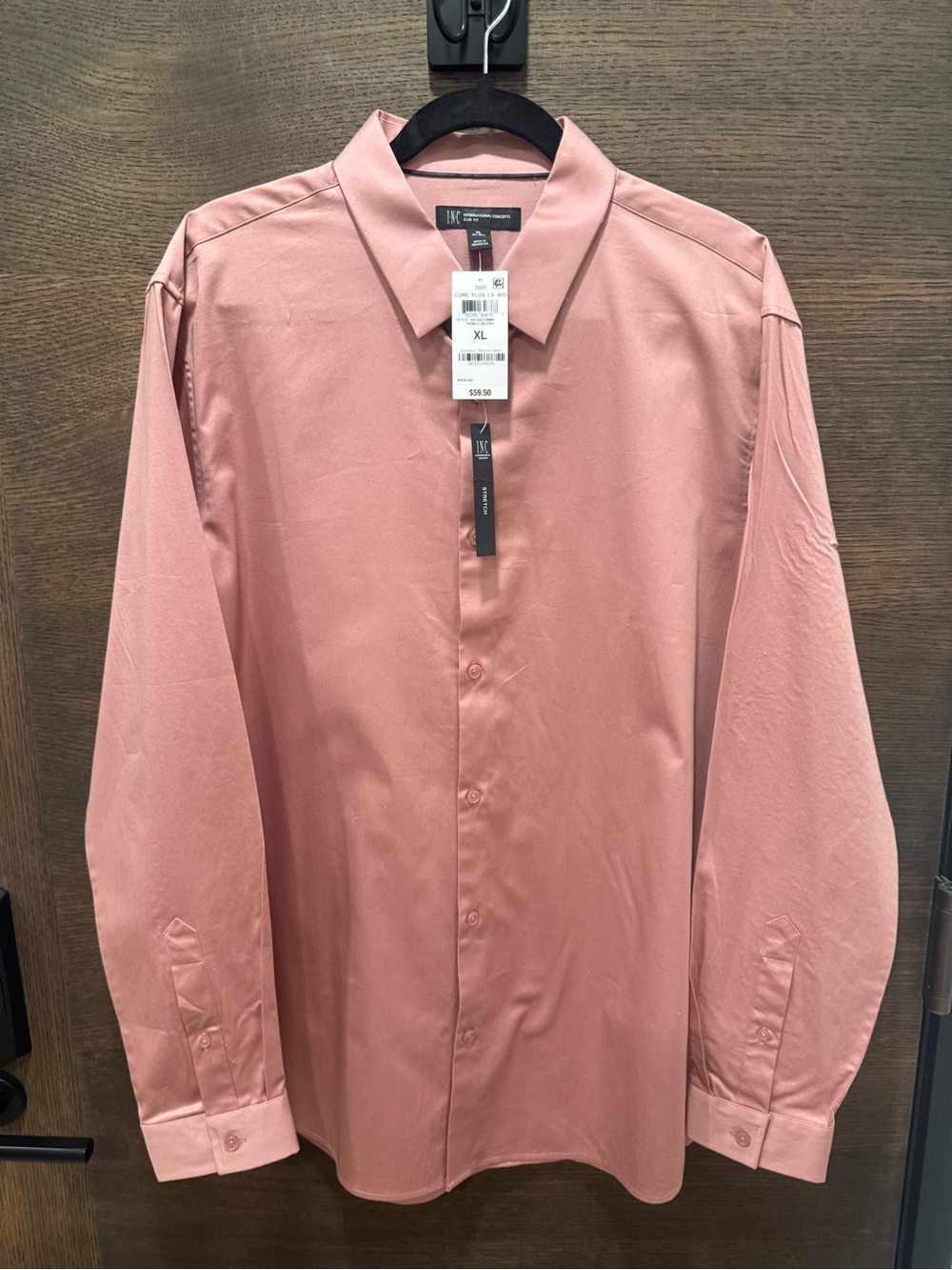 INC International Concepts Men's Rose Pink Dress Shirt